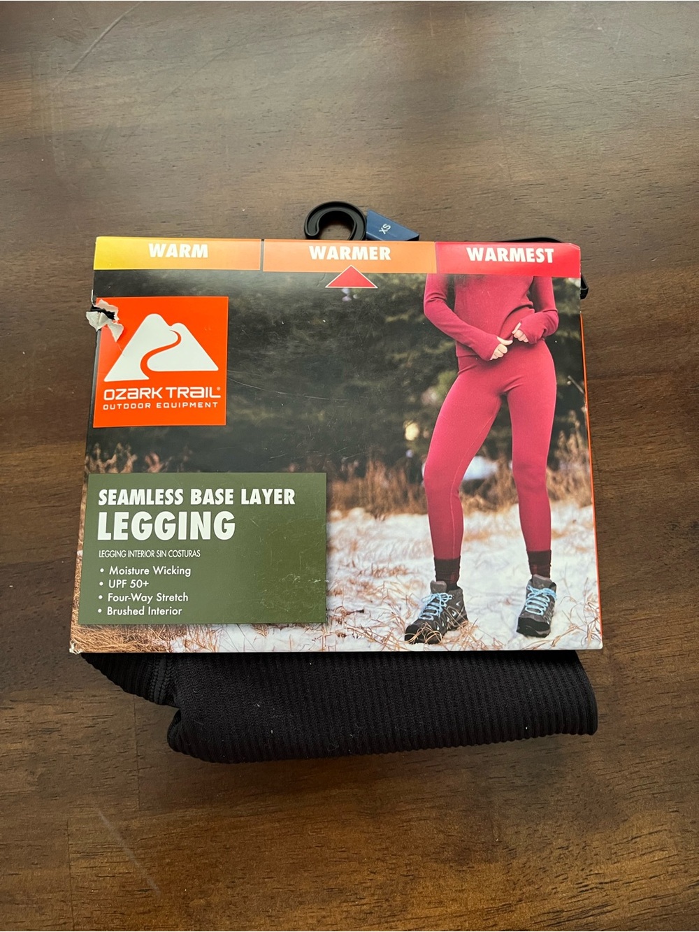 Ozark Trail Kids Black Ribbed Leggings